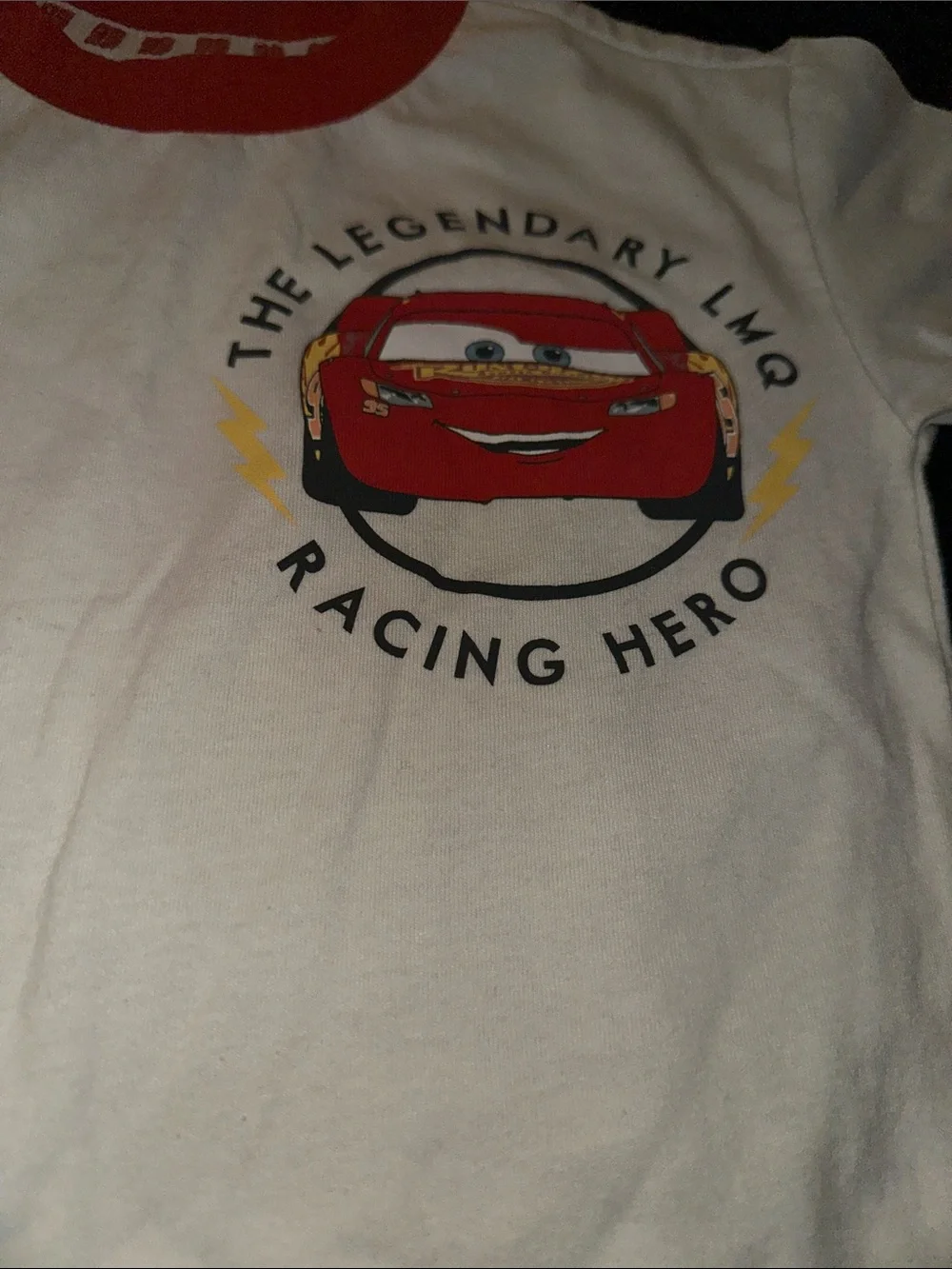 DC Comics White and Red Racing Car Kids Pajama Set